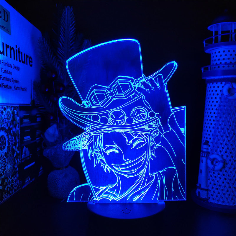  Luffy, One piece, lampe led, lampe 3d