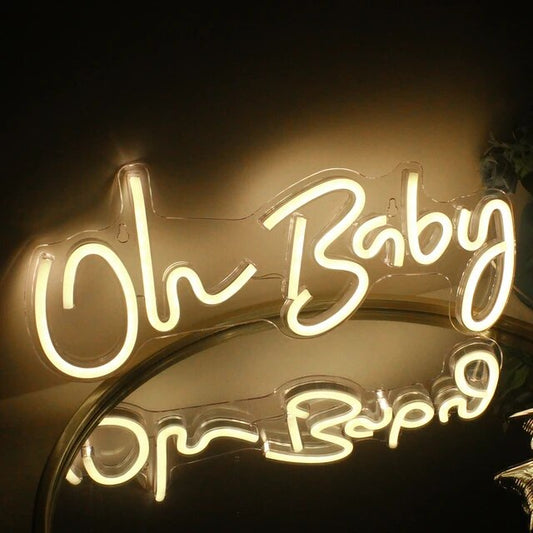 Neon Oh Baby Sign